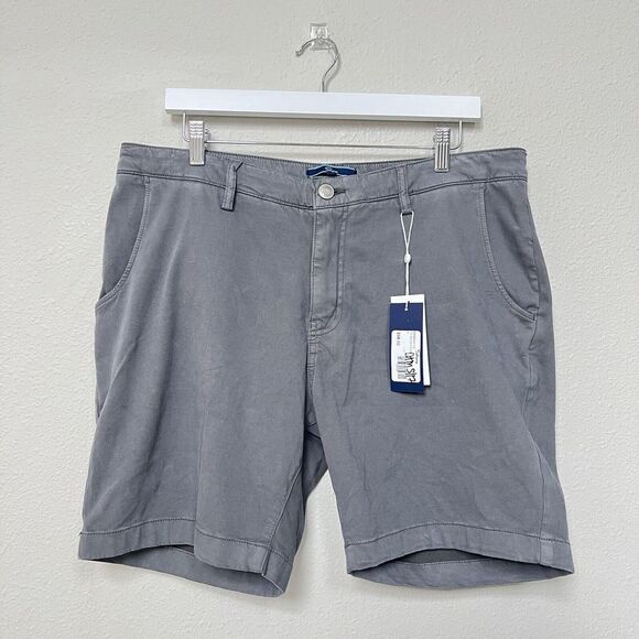 Shore Shorts Men's 35 Stretch 7.5" Bowen Shorts Chino Flat Front Stretch *READ - Picture 1 of 10